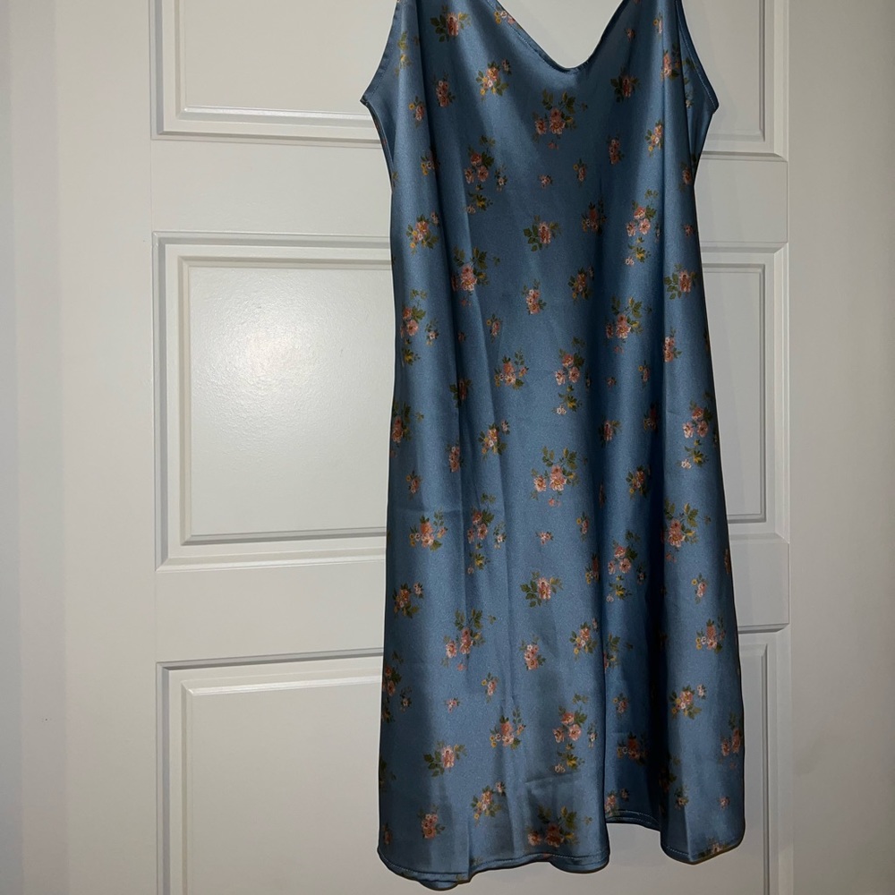 Reformation Blue Floral Mini Dress - Picture 6 of 7